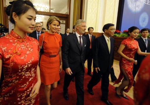 Prinzessin Mathilde und Prinz Philippe auf Handelsmission in China