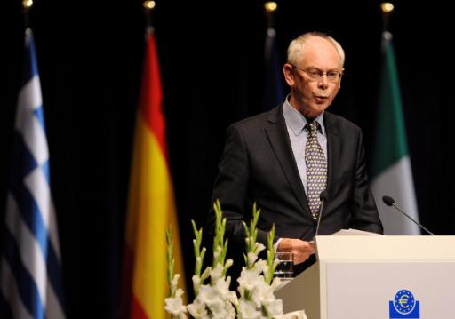 Volles Programm: Van Rompuy bei der Verabschiedung Trichets