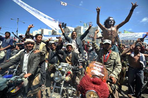 Anti-Salih-Demonstranten in Sanaa