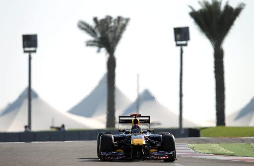 Sebastian Vettel in Abu Dhabi auf Pole