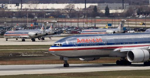 American Airlines-Maschinen im O'Hare International Airport in Chicago