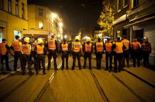 Antwerpen in der Nacht zum Sonntag