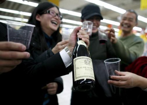 Beaujolais-Nouveau-Verköstigung in Peking (19.11.2008)