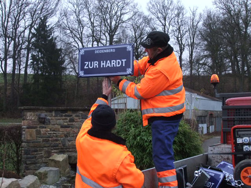 Neue Straßennamen in Amel und St. Vith