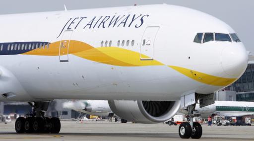 Eine Boeing 777 der Jet Airways