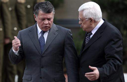 Jordaniens König Abdullah II. mit Palästinenserpräsident Mahmud Abbas