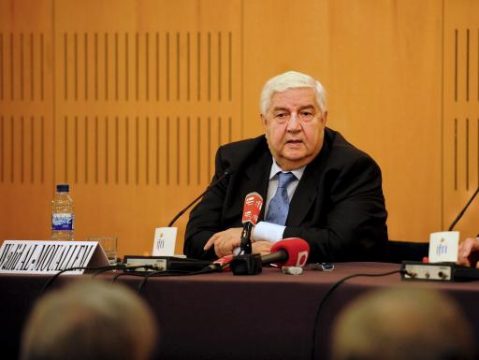 Der syrische Außenminister Walid al Mouallem