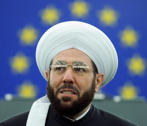 Ahmad Badr AL-Din Hassoun, Großmufti von Syrien, am 15. Januar 2008 in Straßburg