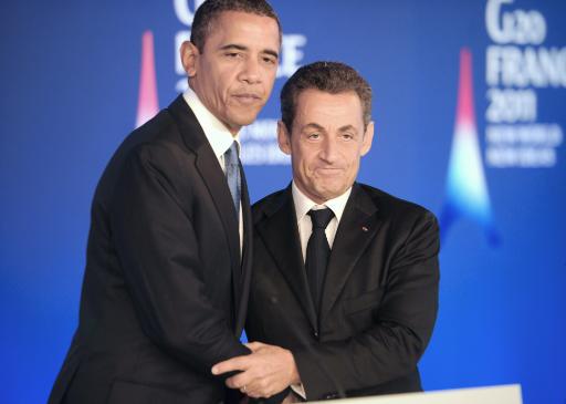 US-Präsident Obama mit dem französischen Kollegen Sarkozy