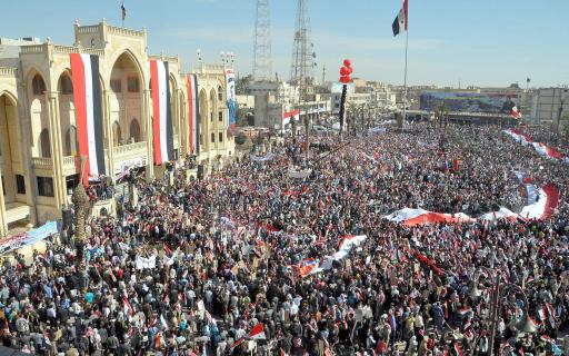 Pro-Assad-Demo in El-Raqqa (2. November)