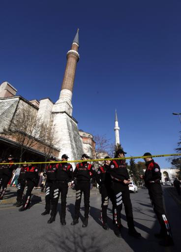 Polizei-Einsatz vor dem Topkapi-Palast in Istanbul