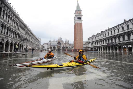 Der Markus-Platz in Venedig am 6. November 2011