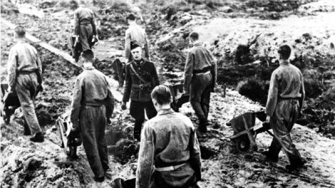 Belgier bei der Zwangsarbeit in Nazi-Deutschland