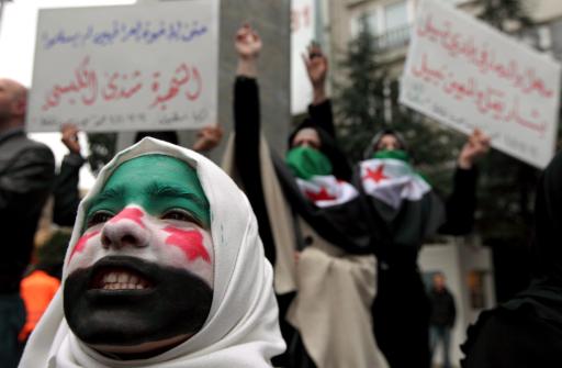 Anti-Assad-Demo vor der syrischen Botschaft in Istanbul (16.12.)