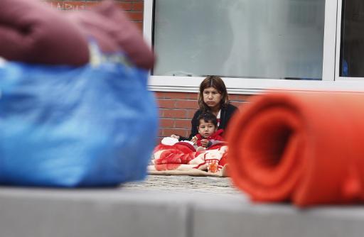 Asylsuchende in Schaarbeek, Brüssel (20. September)