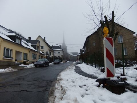 Die Bahnhofsstraße in St. Vith