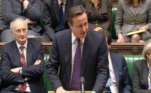 David Cameron im Parlament (12.12.)