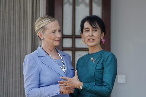 Hilary Clinton und Aung San Suu Kyi