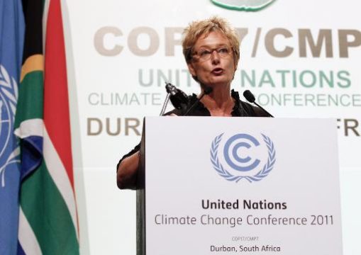 Evelyne Huytebroeck in Durban