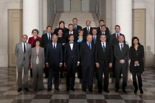 "Familienfoto": die Mitglieder der Regierung Di Rupo I