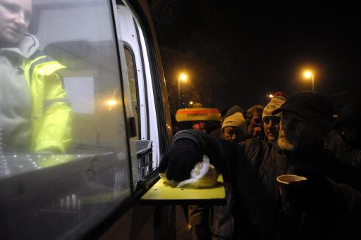 Budapest: Eine warme Mahlzeit für Obdachlose (Archivbild)