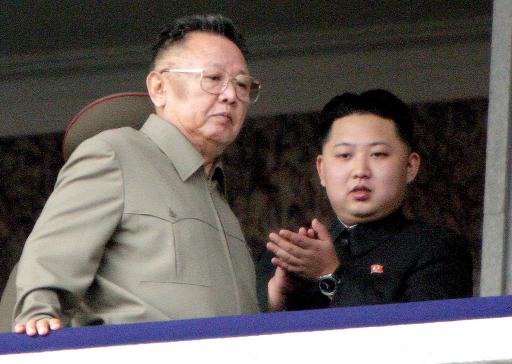 Der nordkoreanische Militärmachthaber Kim Jong Il und sein Sohn und Nachfolger Kim Jong-Un