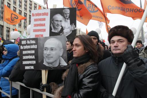 Massendemonstration in Moskau (24. Dezember)