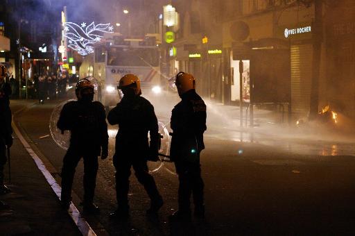 Brüssel, Chaussée d'Ixelles am Dienstagabend