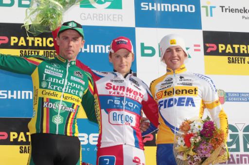 Drei Belgier auf dem Podium: Sven Nys, Kevin Pauwels und Tom Meeusen