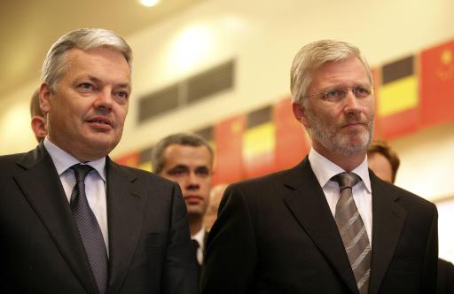 Dider Reynders und Prinz Philippe vertreten Belgien