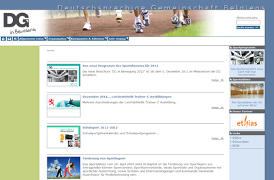 Sportdienst der DG mit neuer Website