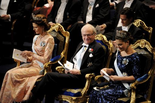 Die schwedischen Royals bei der Nobel-Preis-Verleihung