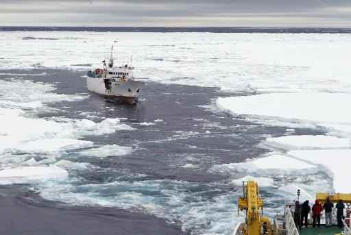 Die Sparta entkommt dem Eismeer