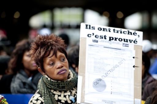 Pro-Tshisekedi-Demo in Brüssel am Freitag: "Sie haben gepfuscht, das ist bewiesen"