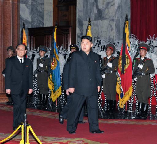 Kim Jong Un am Freitag im Kumsusan Palast in Pjöngjang