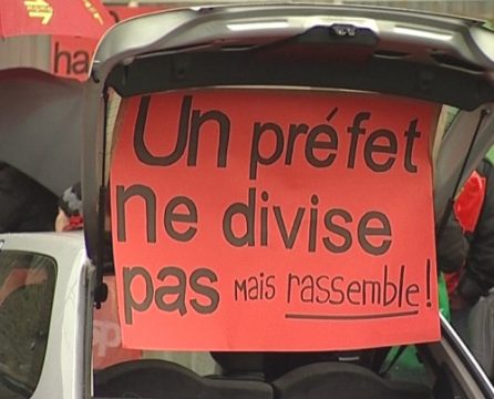 Streik: Lehrer am Königlichen Athenäum in Welkenraedt protestieren