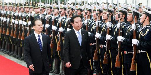 Chinas Premier Wen Jiabao mit dem japanischen Kollegen Yoshihiko Noda