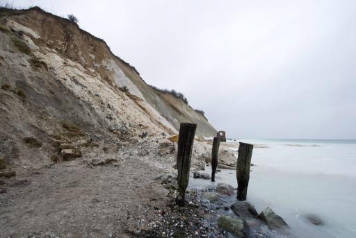 Unglücksstelle am Kap Arkona auf der deutschen Insel Rügen