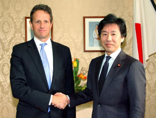 US-Finanzminister Geithner bei seinem japanischen Kollegen Azumi