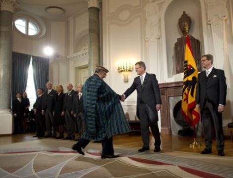 Christian Wulff, Guido Westerwelle und der afghanische Botschafter in Deutschland, Abdul Rahman Ashraf