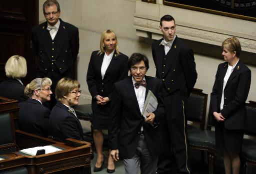 Premier Elio Di Rupo in der Kammer