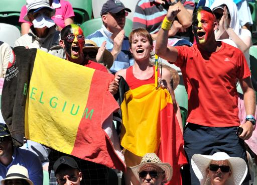 Begeisterte Clijsters-Fans in Melbourne