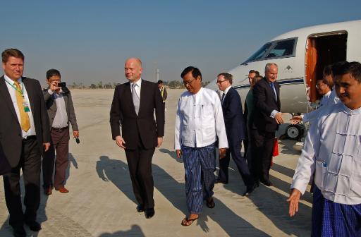 William Hague in Birma