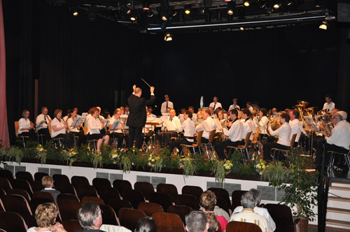 Die beiden Eupener Harmonien beim Konzert Eupen Spezial vom 23.05.2010