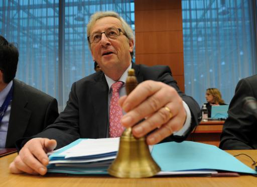 Jean-Claude Juncker eröffnet den EU-Finanzministergipfel in Brüssel