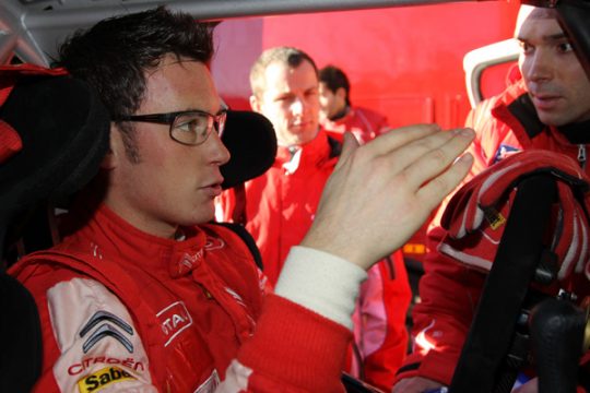 Thierry Neuville testet den Citroën DS3 WRC