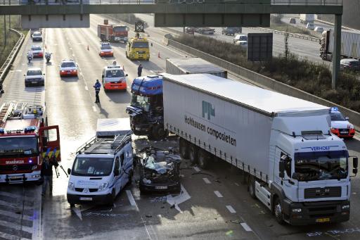 Unfall auf dem Antwerpener Ring