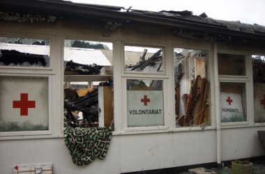Rotes Kreuz Malmedy nach dem Brand
