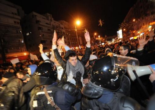 Ausschreitungen in Bukarest