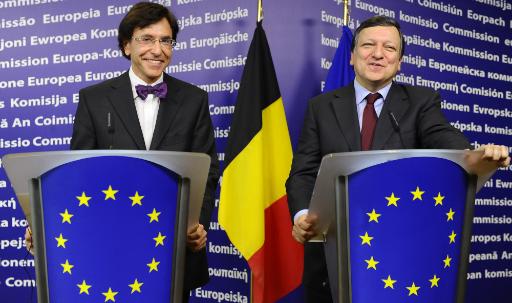 Premierminister Elio Di Rupo und EU-Kommissionspräsident José-Manuel Barroso